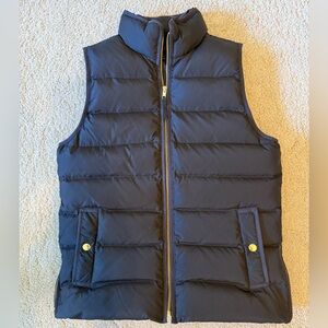 J. Crew Women's Black Puffer Vest Size S Like New